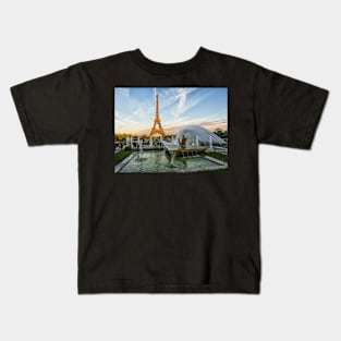 Golden Hour on the Trocadéro Kids T-Shirt